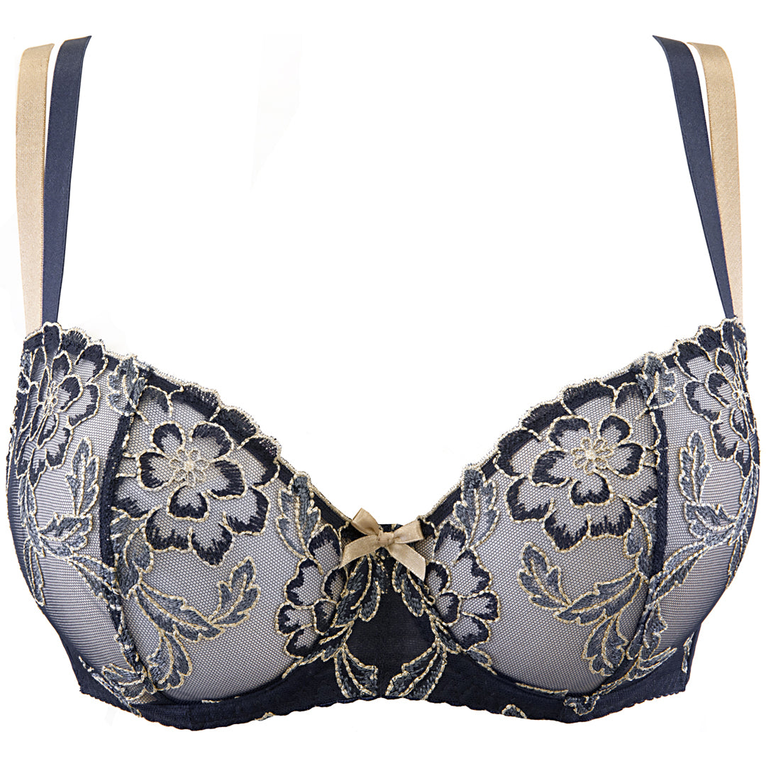 Axami Blue Lagoon Soft Sheer Balconette Bra
