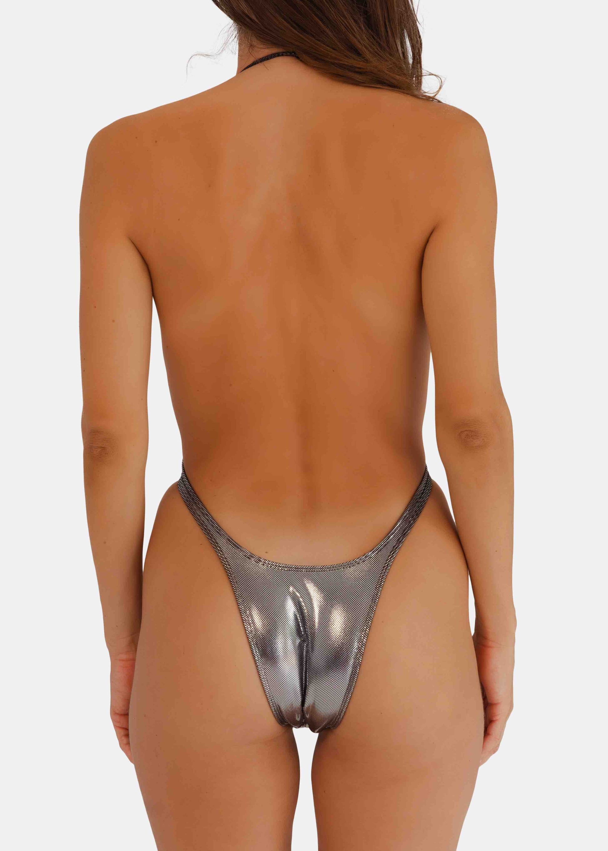 MINIMALE ANIMALE - RICCI ONE PIECE SWIMSUIT - Chrome Silver