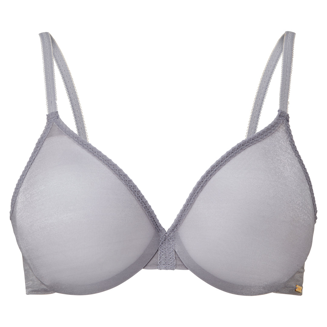 Gossard Glossies Silver Sexy Sheer Molded Bra