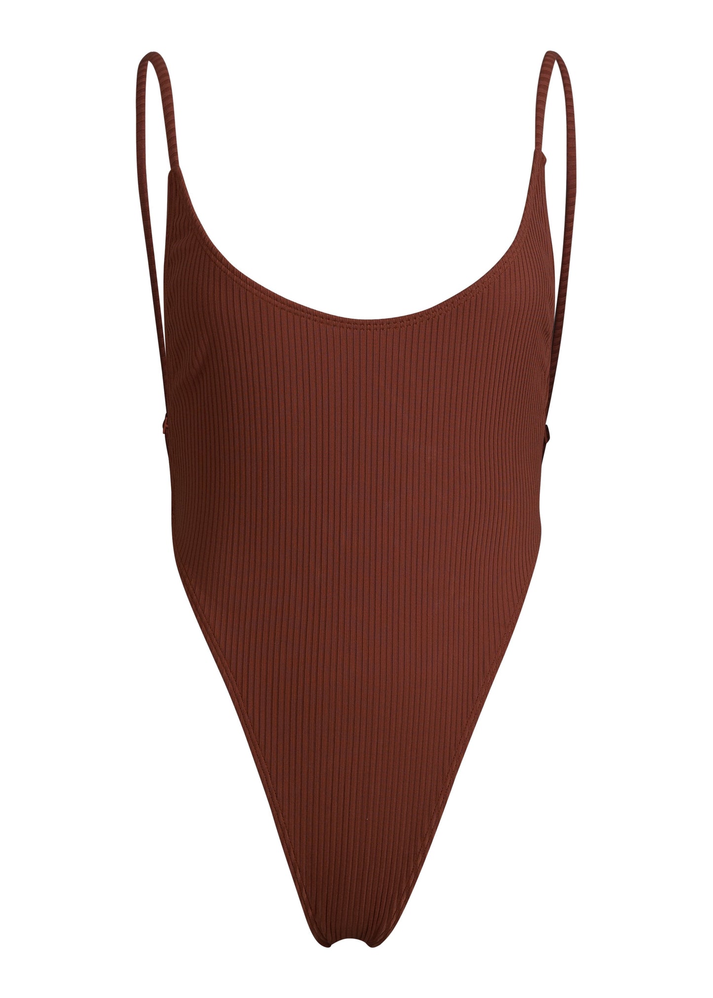 MINIMALE ANIMALE - OASIS RIB ONE PIECE SWIMSUIT - Skinny Dip Brown