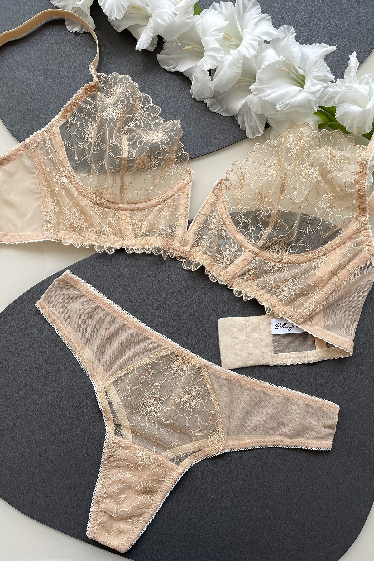 Emilia Nude Lingerie Set - Angie's showroom