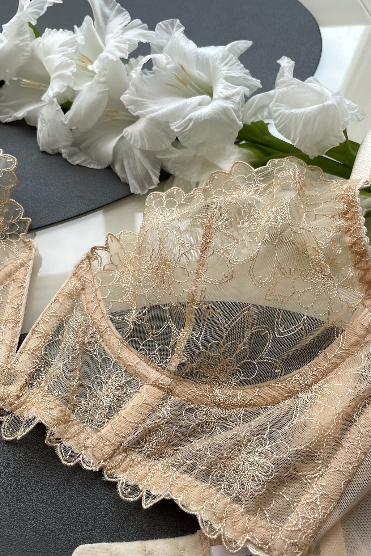 Emilia Nude Lingerie Set - Angie's showroom