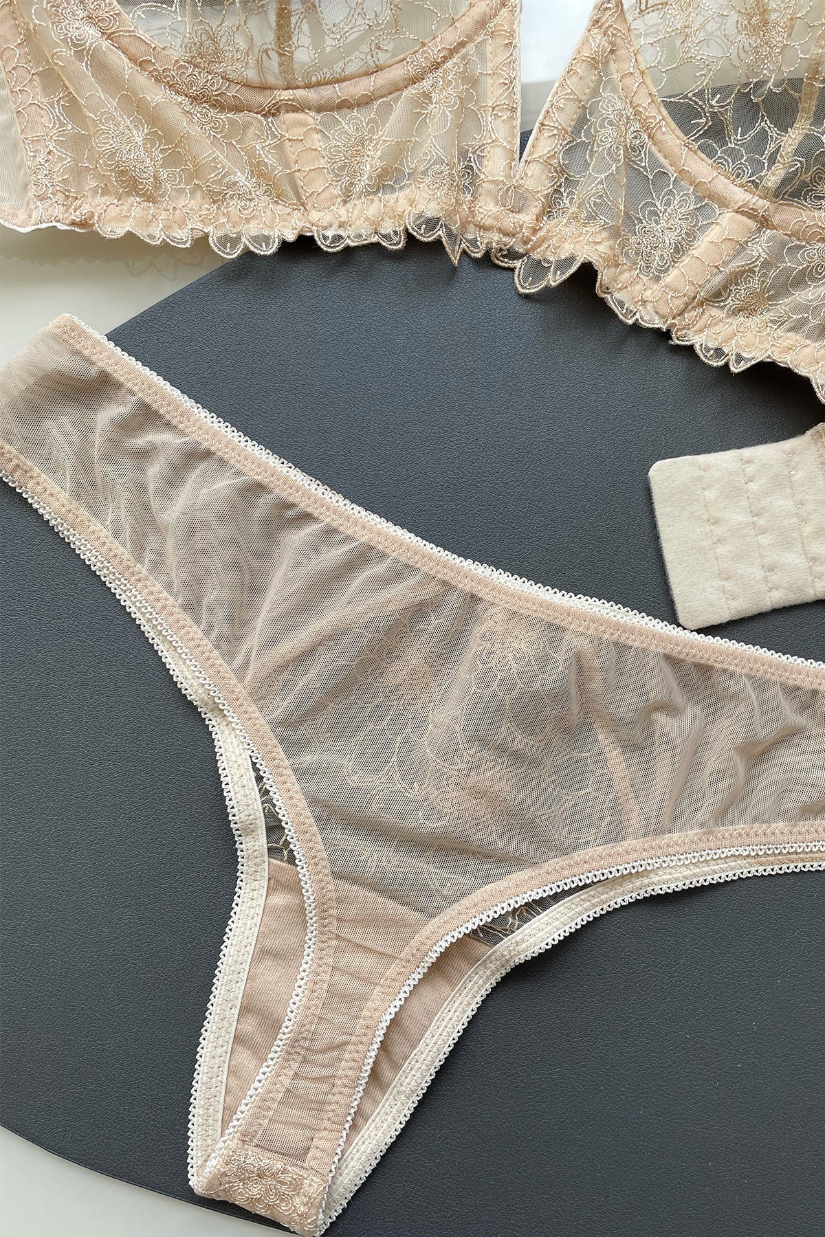 Emilia Nude Lingerie Set - Angie's showroom