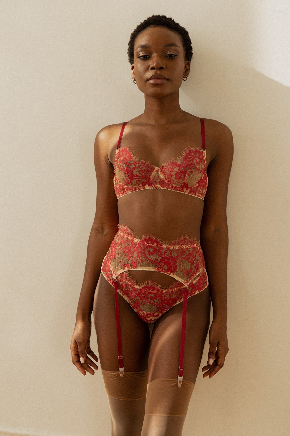 Paola Mesh Garter Belt - Angie's showroom