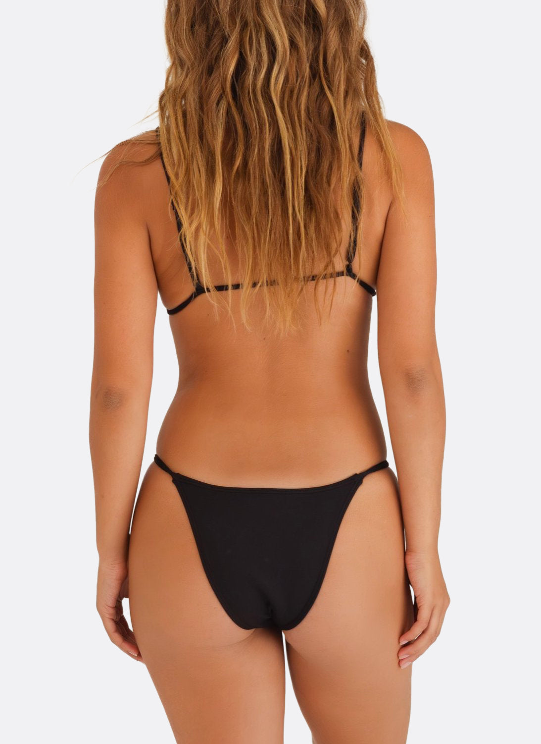 MINIMALE ANIMALE - LUCID BIJOU BIKINI TOP - Dark Seas Black