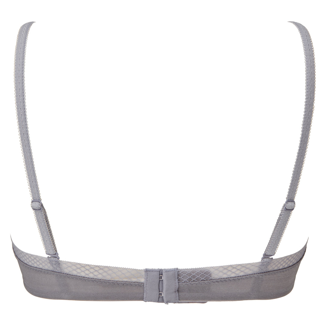 Gossard Glossies Silver Sexy Sheer Molded Bra