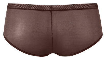 Gossard Glossies Brown Sheer Shorts Panty