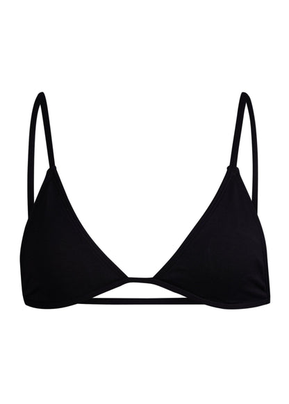 MINIMALE ANIMALE - LUCID BIJOU BIKINI TOP - Dark Seas Black