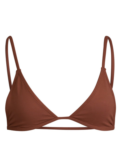MINIMALE ANIMALE - LUCID BIKINI TOP - Skinny Dip Brown