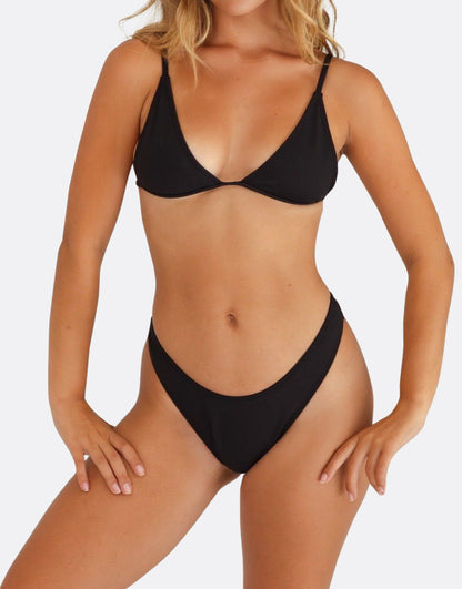 MINIMALE ANIMALE - WALL STREET BRIEF Bikini Bottom - Dark Seas Black