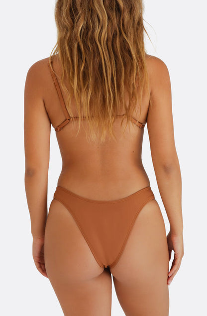 MINIMALE ANIMALE - MIRAGE BIKINI TOP - Skinny Dip Brown