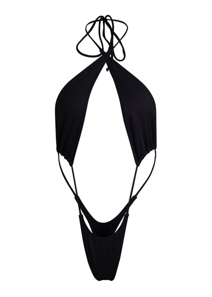 MINIMALE ANIMALE - NEW BELAFONTE ONE PIECE SWIMSUIT - Dark Seas Black