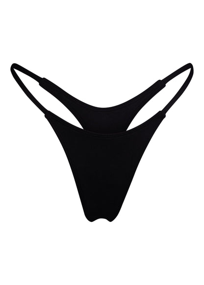 MINIMALE ANIMALE - WALL STREET THONG Bikini Bottom - Dark Seas Black