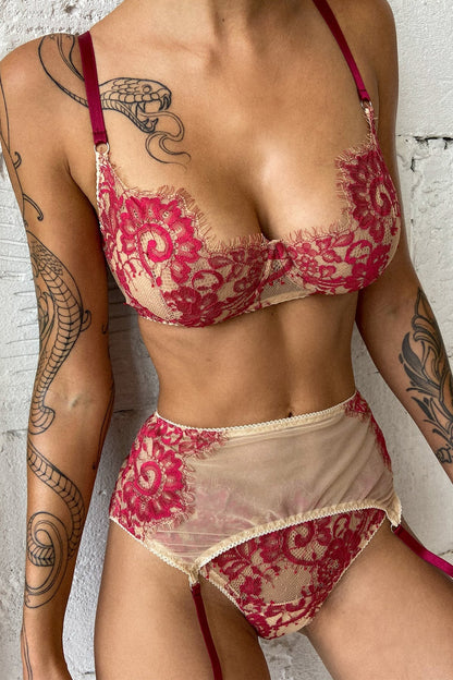 Paola Mesh Garter Belt - Angie's showroom